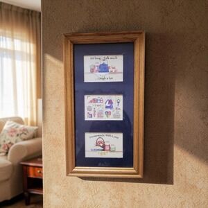 Vintage 1994 The Craft Room Homemade With Love Framed Country Kitchen Print